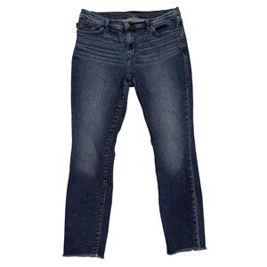 Rock & Republic Womens 14M Denim Jeans Stud Detailing Raw Hem Casual